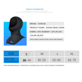 Maxbell Wetsuit Hood Dive Cap Women Men 5mm Neoprene Scuba Diving Hood for Canoeing M