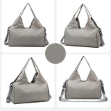 Maxbell Portable Women Gym Bag Sports Duffel Bag Luggage Bag for Outddor Workout Gray