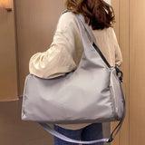 Maxbell Portable Women Gym Bag Sports Duffel Bag Luggage Bag for Outddor Workout Gray