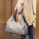 Maxbell Portable Women Gym Bag Sports Duffel Bag Luggage Bag for Outddor Workout Gray