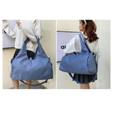 Maxbell Portable Women Gym Bag Sports Duffel Bag Luggage Bag for Outddor Workout Blue