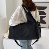 Maxbell Portable Women Gym Bag Sports Duffel Bag Luggage Bag for Outddor Workout Black