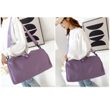 Maxbell Portable Women Gym Bag Sports Duffel Bag Luggage Bag for Outddor Workout Purple