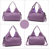 Maxbell Portable Women Gym Bag Sports Duffel Bag Luggage Bag for Outddor Workout Purple