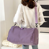 Maxbell Portable Women Gym Bag Sports Duffel Bag Luggage Bag for Outddor Workout Purple