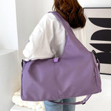 Maxbell Portable Women Gym Bag Sports Duffel Bag Luggage Bag for Outddor Workout Purple