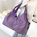 Maxbell Portable Women Gym Bag Sports Duffel Bag Luggage Bag for Outddor Workout Purple