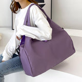 Maxbell Portable Women Gym Bag Sports Duffel Bag Luggage Bag for Outddor Workout Purple