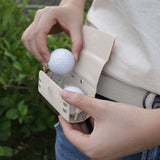 Maxbell Portable Golf Ball Storage Bag Pouch Belt Waist Bag Organizer Unisex Holder White