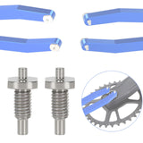 Maxbell 2Pcs Bicycle Pin Wrench Screw Repair Tools for Hub Cap Bottom Bracket Fork