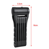 Maxbell Folding Cycling Lock Key Lock Devices Safety Lock Portable for Scooter Black