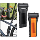 Maxbell Folding Cycling Lock Key Lock Devices Safety Lock Portable for Scooter Black