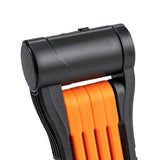 Maxbell Folding Cycling Lock Key Lock Devices Safety Lock Portable for Scooter Orange