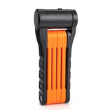 Maxbell Folding Cycling Lock Key Lock Devices Safety Lock Portable for Scooter Orange