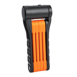 Maxbell Folding Cycling Lock Key Lock Devices Safety Lock Portable for Scooter Orange