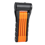 Maxbell Folding Cycling Lock Key Lock Devices Safety Lock Portable for Scooter Orange