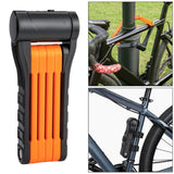 Maxbell Folding Cycling Lock Key Lock Devices Safety Lock Portable for Scooter Orange