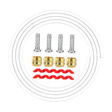 Maxbell MTB Bike Hydraulic Disc Brake Hose Kit Repair Tools Oil Tube Pipe Universal BH90 White