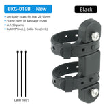 Maxbell Mountain Bike Kettle Mount Adaptor Bicycle Water Bottle Cage Strap Black
