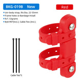 Maxbell Mountain Bike Kettle Mount Adaptor Bicycle Water Bottle Cage Strap Red