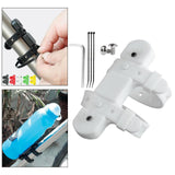 Maxbell Mountain Bike Kettle Mount Adaptor Bicycle Water Bottle Cage Strap White