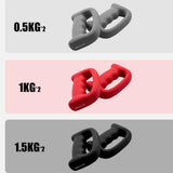 Maxbell 2Pcs Dumbbells Single Weights Cast Iron Strength Training for Walking 0.5kg