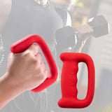 Maxbell 2Pcs Dumbbells Single Weights Cast Iron Strength Training for Walking 1kg