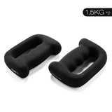 Maxbell 2Pcs Dumbbells Single Weights Cast Iron Strength Training for Walking 1.5kg