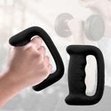 Maxbell 2Pcs Dumbbells Single Weights Cast Iron Strength Training for Walking 1.5kg