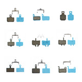 Maxbell Bike Bicycle Disc Brake Pads Mountain Bike No Skid for Shimano Deore Tektro