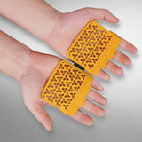 Maxbell Universal Weight Lifting Hand Guard Gloves Comfort Non Slip for Riding Yellow S