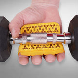 Maxbell Universal Weight Lifting Hand Guard Gloves Comfort Non Slip for Riding Yellow M