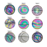 Maxbell PU Glowing Basketball Training Equipment Glow in The Dark for Girls Boys Style A