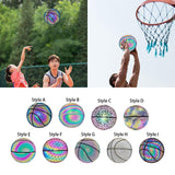 Maxbell PU Glowing Basketball Training Equipment Glow in The Dark for Girls Boys Style A