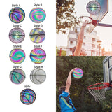 Maxbell PU Glowing Basketball Training Equipment Glow in The Dark for Girls Boys Style A