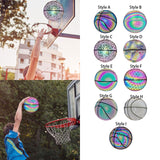 Maxbell PU Glowing Basketball Training Equipment Glow in The Dark for Girls Boys Style A