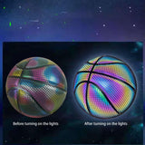 Maxbell PU Glowing Basketball Training Equipment Glow in The Dark for Girls Boys Style A