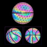 Maxbell PU Glowing Basketball Training Equipment Glow in The Dark for Girls Boys Style F