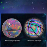 Maxbell PU Glowing Basketball Training Equipment Glow in The Dark for Girls Boys Style I