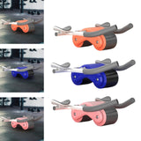 Maxbell Ab Roller Wheel with Elbow Support Ab Machine for Fitness, Exercise Home Gym Orange