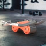 Maxbell Ab Roller Wheel with Elbow Support Ab Machine for Fitness, Exercise Home Gym Orange