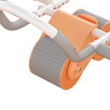 Maxbell Ab Rollers Wheel Workout Equipment Automatic Return for Waist Leg Exercise orange