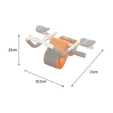 Maxbell Ab Rollers Wheel Workout Equipment Automatic Return for Waist Leg Exercise orange