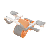 Maxbell Ab Rollers Wheel Workout Equipment Automatic Return for Waist Leg Exercise orange
