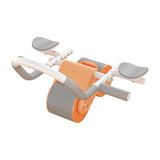 Maxbell Ab Rollers Wheel Workout Equipment Automatic Return for Waist Leg Exercise orange