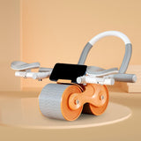 Maxbell Ab Rollers Wheel Workout Equipment Automatic Return for Waist Leg Exercise orange