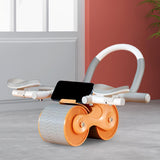 Maxbell Ab Rollers Wheel Workout Equipment Automatic Return for Waist Leg Exercise orange