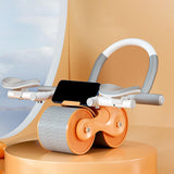 Maxbell Ab Rollers Wheel Workout Equipment Automatic Return for Waist Leg Exercise orange