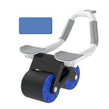 Maxbell Ab Exercisers Abdominal Trainers Automatic Return Abdominal Roller Wheel Blue