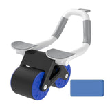 Maxbell Ab Exercisers Abdominal Trainers Automatic Return Abdominal Roller Wheel Blue